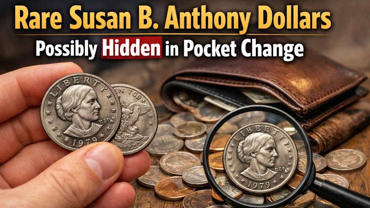 7 Rare Susan B. Anthony Dollars Possibly Hidden in Pocket Change