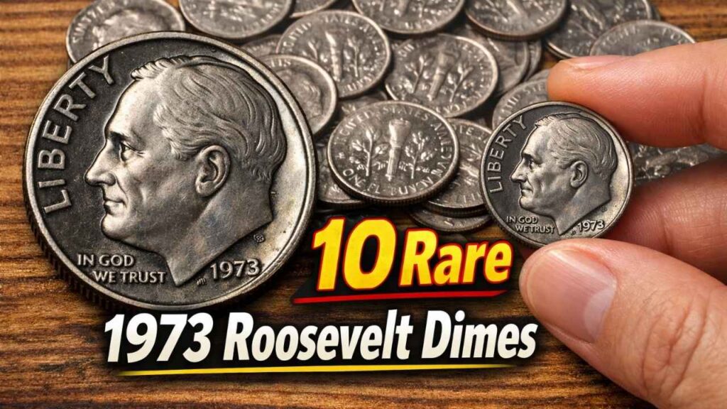 10 Rare 1973 Roosevelt Dimes
