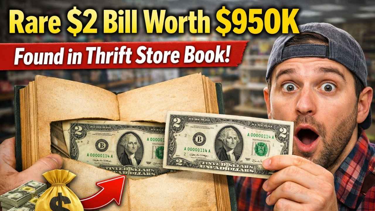 Rare $2 Bill Worth $950K Found in Thrift Store Book