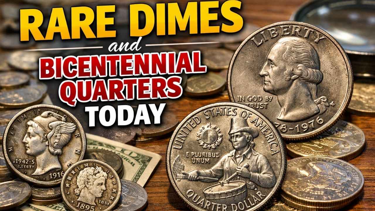 Spare Change Worth $455M? Discover 5 Rare Dimes and Bicentennial Quarters Today